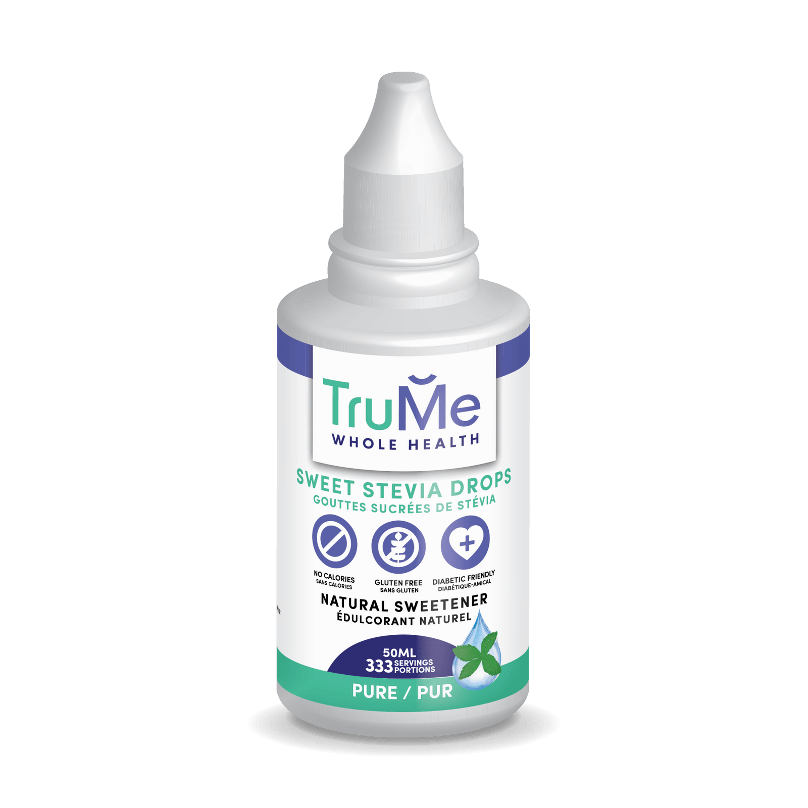 TruMe Sweet Stevia Drops - Pure - TruMe Wellness
