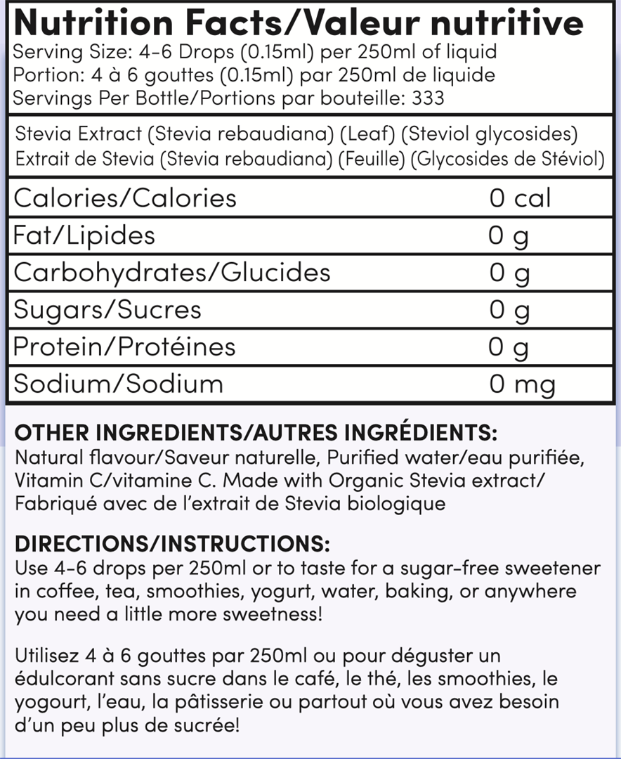 TruMe Sweet Stevia Drops - Honey